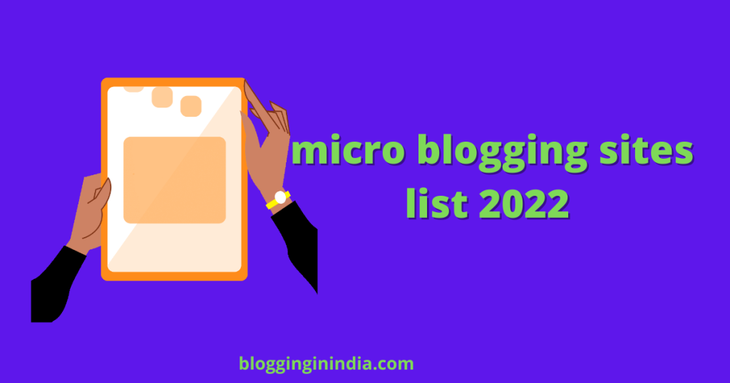 micro blogging sites list